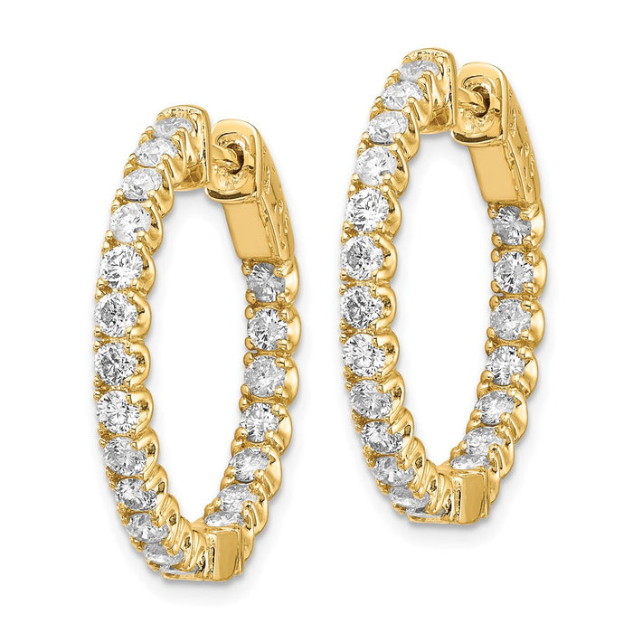 14k Round Hoop w/Safety Clasp Earring Mountings