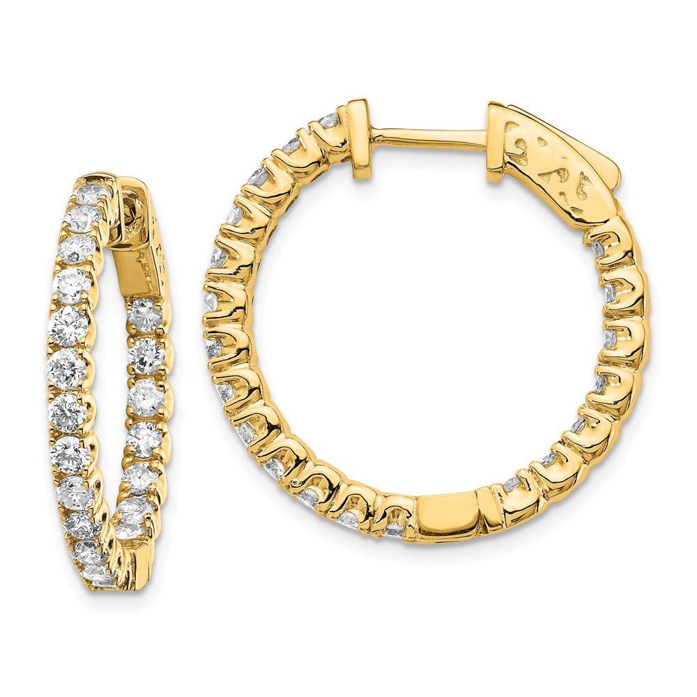 14k Round Hoop w/Safety Clasp Earring Mountings