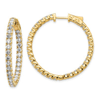 Thumbnail for 14k Round Hoop w/Safety Clasp Earring Mountings