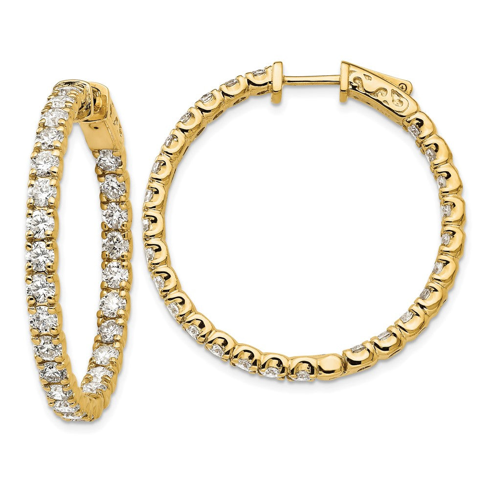 14k Round Hoop with Safety Clasp Earring Mountings