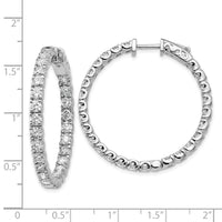 Thumbnail for 14k White Gold Round Hoop w/Safety Clasp Earring Mountings
