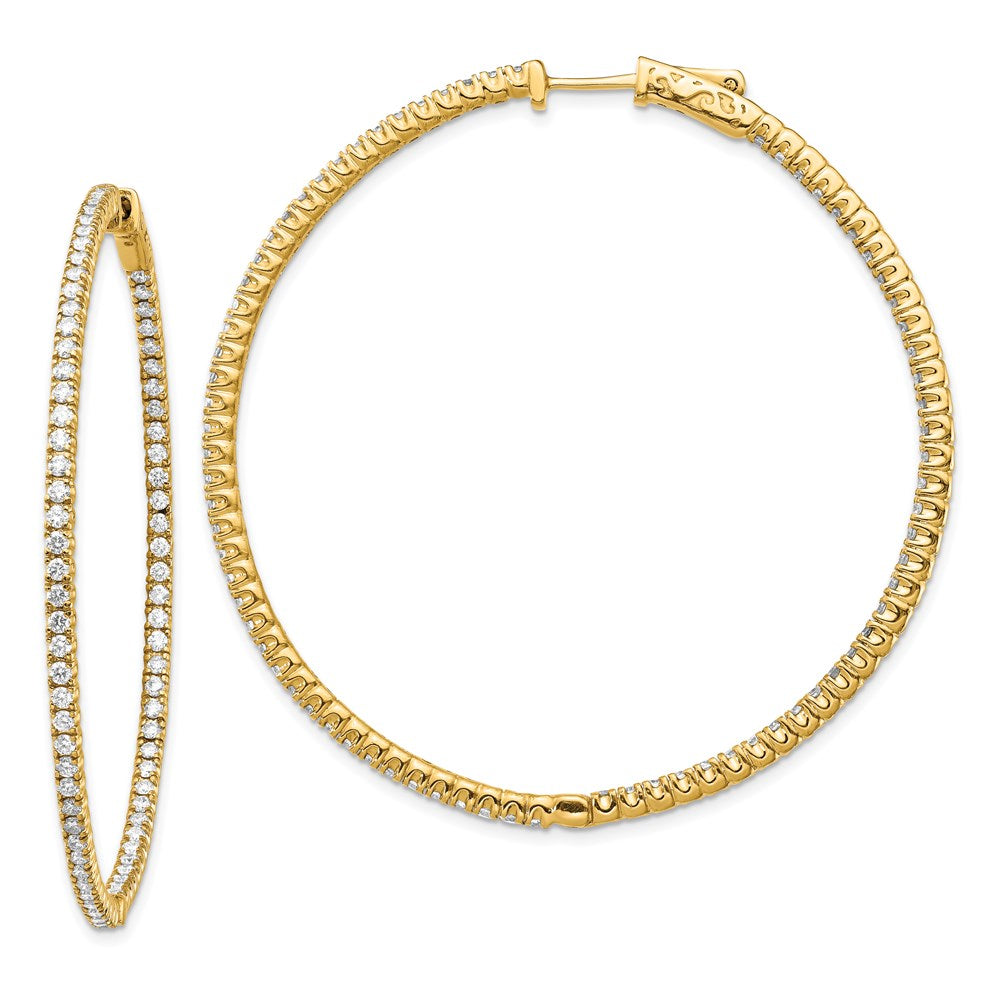 14k Round Hoop w/Safety Clasp Earring Mountings