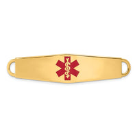 Thumbnail for 14k Red Enamel Medical Jewelry ID Plate