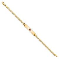 Thumbnail for 14K Medical 6 Anchor Link Child ID Bracelet