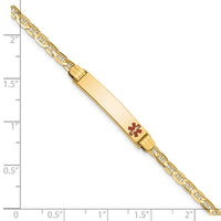 Thumbnail for 14K Medical 6 Anchor Link Child ID Bracelet