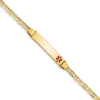 Thumbnail for 14K Medical 6 Anchor Link Child ID Bracelet