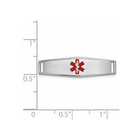 Thumbnail for 14K Epoxy Enameled Medical ID Ctr Soft Diamond Shape Plate # 816