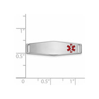 Thumbnail for 14K Epoxy Enameled Medical ID Off Ctr Soft Diamond Shape Plate # 816