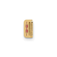 Thumbnail for 14K Epoxy Enameled Medical ID Off Ctr Plate # 816