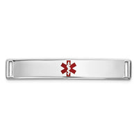 Thumbnail for 14K Epoxy Enameled Medical ID Ctr Plate # 817