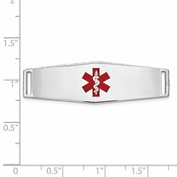 Thumbnail for 14K Epoxy Enameled Medical ID Ctr Soft Diamond Shape Plate # 820