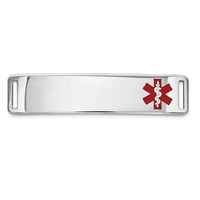 Thumbnail for 14K Epoxy Enameled Medical ID Off Ctr Plate # 820