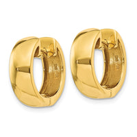 Thumbnail for 14k Round Hinged Hoop Earrings