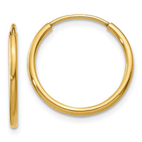 Thumbnail for 14k 1.25mm Endless Hoop Earring