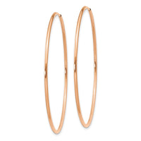 Thumbnail for 14k Rose Gold 1.2mm Polished Endless Hoop Earrings