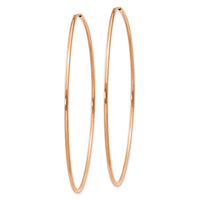 Thumbnail for 14k Rose Gold 1.2mm Polished Endless Hoop Earrings