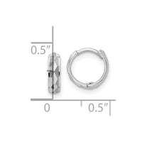 Thumbnail for 14k D/C Hinged Hoop Earrings