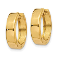 Thumbnail for 14k Round Hinged Hoop Earrings