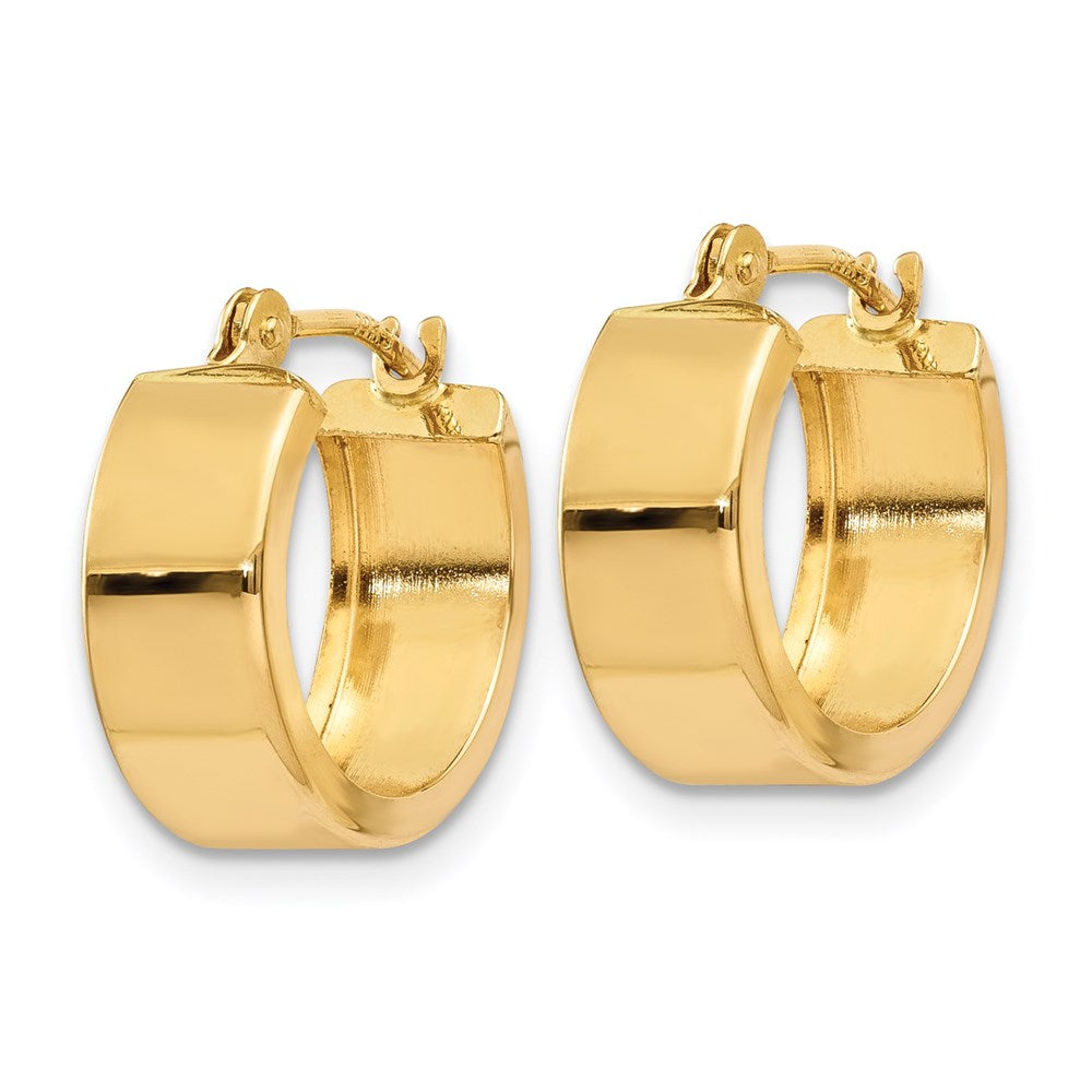 14k Polished Hoop Earrings