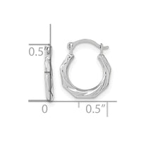 Thumbnail for 14K Polished Twist Hoop Earrings