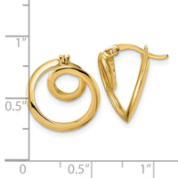 Thumbnail for 14k Polished Circle Earrings