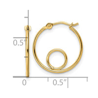 Thumbnail for 14k Polished Hoop Earrings