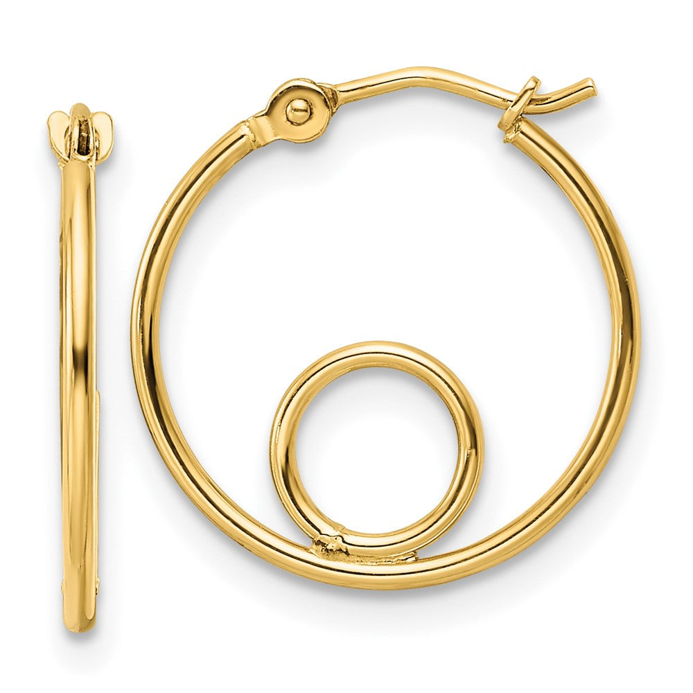 14k Polished Hoop Earrings