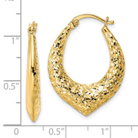 Thumbnail for 14k D/C Hoop Earring