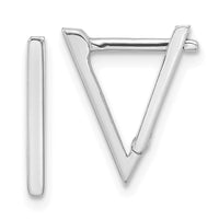 Thumbnail for 14K Polished Triangle Hoop Earrings