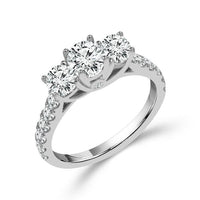 Thumbnail for ROUND 3 STONE RING WITH SIDES