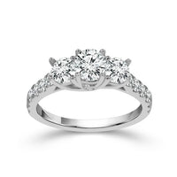 Thumbnail for ROUND 3 STONE RING WITH SIDES