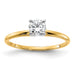 14k 1/2ct. G H I True Light Round Moissanite Solitaire Ring