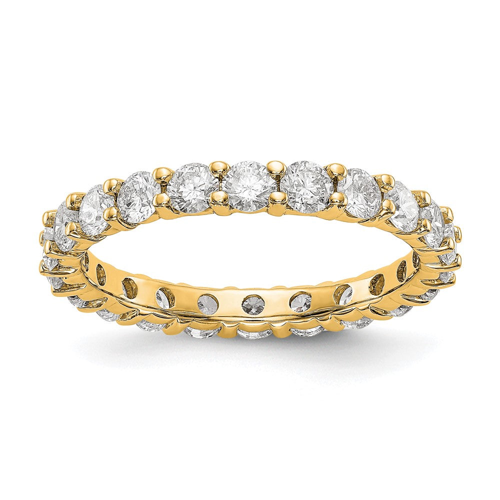 14k 2 3/8ct. D E F Pure Light Moissanite Eternity Band