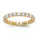 14k 2 1/2ct. D E F Pure Light Moissanite Eternity Band