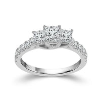 Thumbnail for PRINCESS 3 STONE RING WITH SIDES
