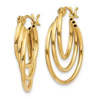 Thumbnail for 14k Triple Hoop Earrings