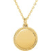 18K Yellow Vermeil Engravable Round 16-18" Rope Necklace  STULLER   