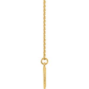 18K Yellow Vermeil Engravable Round 16-18" Rope Necklace  STULLER Default Title  