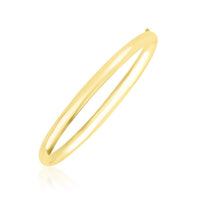 Thumbnail for 10k Yellow Gold Dome Style Shiny Bangle Bangles Angelucci Jewelry   