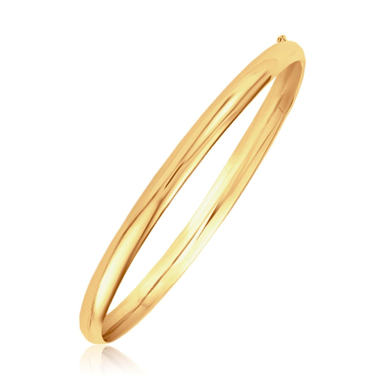 Classic Bangle in 14k Yellow Gold (5.0mm) Bangles Angelucci Jewelry   