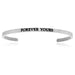 Stainless Steel Forever Yours Cuff Bracelet Bangles Angelucci Jewelry   