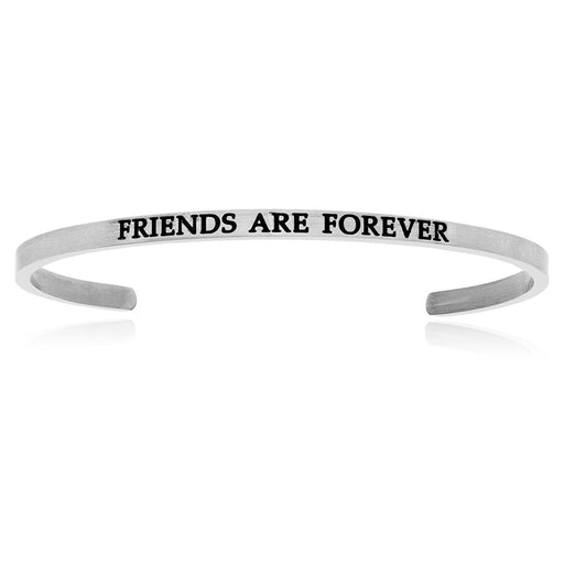 Stainless Steel Friends Are Forever Cuff Bracelet Bangles Angelucci Jewelry   