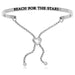 Stainless Steel Reach For The Stars Adjustable Bracelet Bangles Angelucci Jewelry   