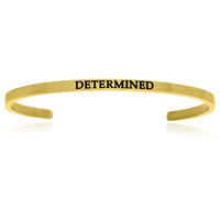 Thumbnail for Yellow Stainless Steel Determined Cuff Bracelet Bangles Angelucci Jewelry   