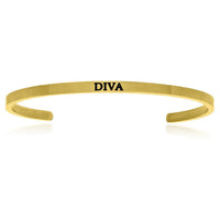 Thumbnail for Yellow Stainless Steel Diva Cuff Bracelet Bangles Angelucci Jewelry   
