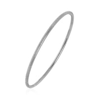Thumbnail for Textured Bangle with White Finish in Sterling Silver Bangles Angelucci Jewelry   