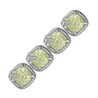 Thumbnail for Sterling Silver Bracelet with Multi Gemstone Fleur De Lis Design Bracelets Angelucci Jewelry   