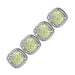 Sterling Silver Bracelet with Multi Gemstone Fleur De Lis Design Bracelets Angelucci Jewelry   