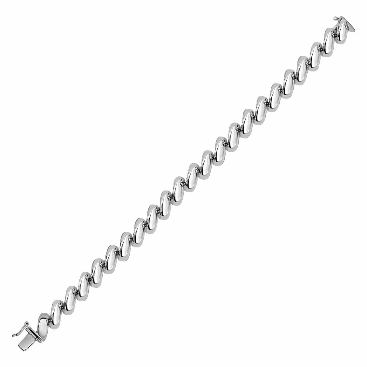 San Marco Chain Bracelet in Sterling Silver Bracelets Angelucci Jewelry   