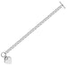 Sterling Silver Rhodium Plated Rolo Chain Bracelet with a Heart Charm Bracelets Angelucci Jewelry   